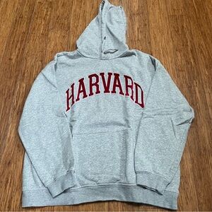 H&M Light Gray Hoodie with Harvard Logo